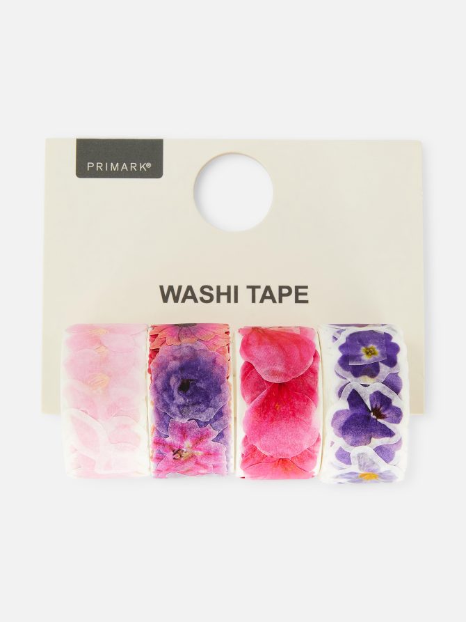 4-Pack Floral Washi Tape - Image 3