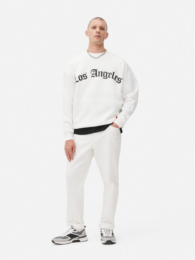LA Print Crew Sweatshirt
