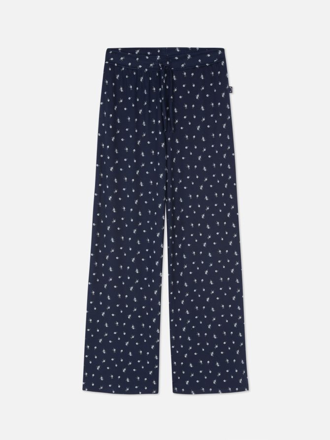 Cozy Knit Wide Leg Pajama Bottoms