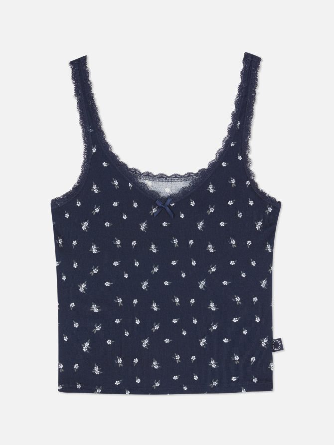 Floral Print Pajama Tank