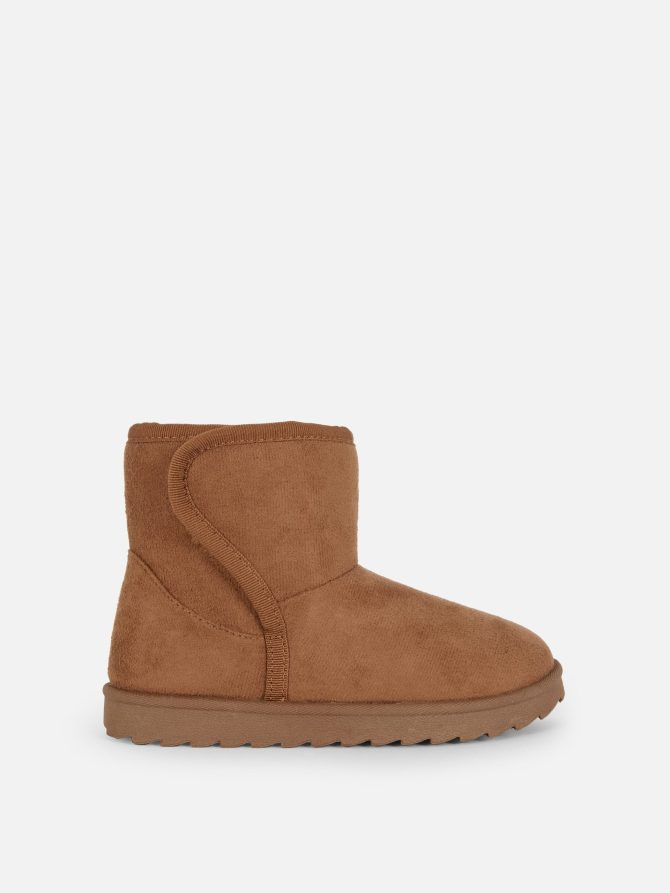Faux Suede Ankle Boots