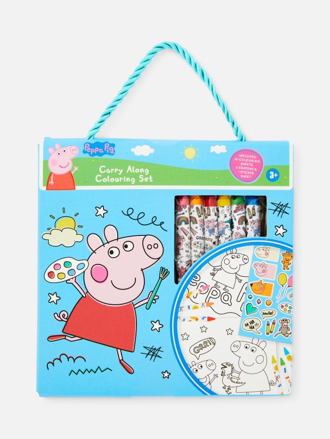 Peppa Pig Carry Along Coloring Set