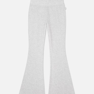 Supersoft Waffle Texture Flared Pajama Bottoms