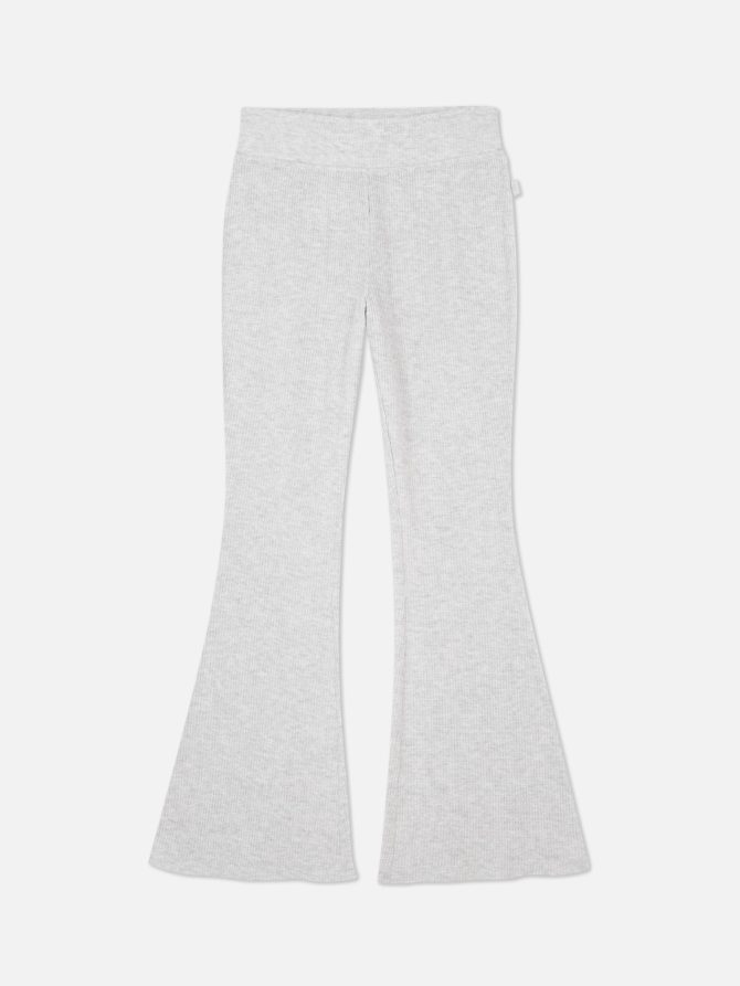 Supersoft Waffle Texture Flared Pajama Bottoms