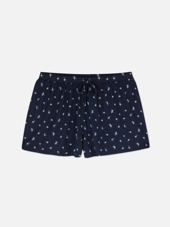 Floral Print Pajama Shorts