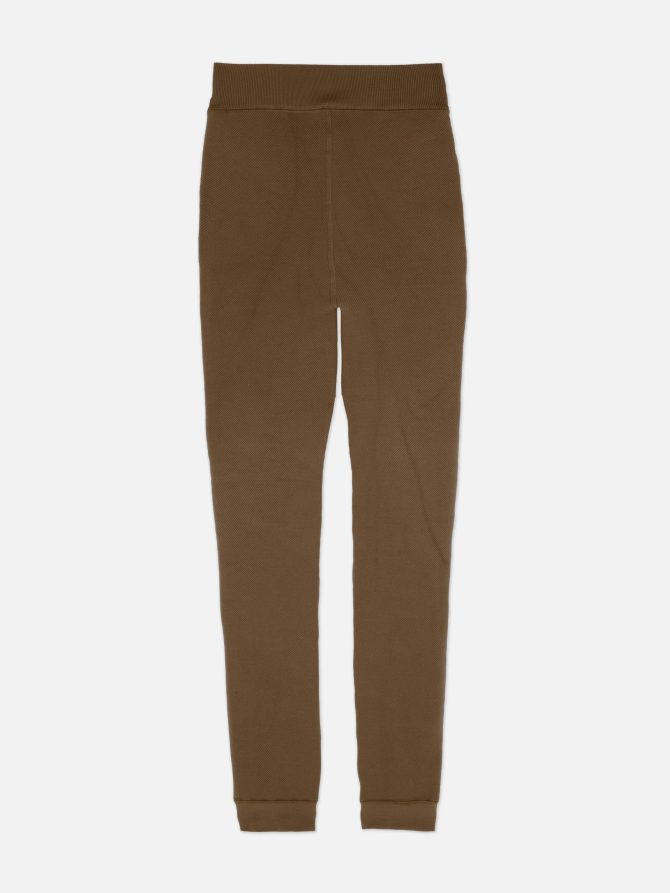 High-Rise Ribbed Plush Lined Leggings