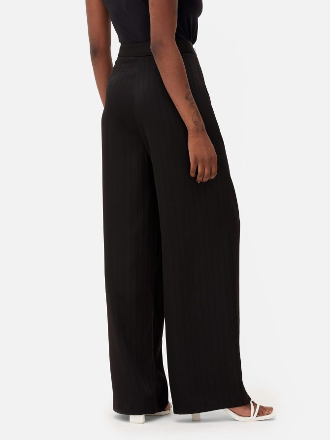 Pinstripe Satin Pants - Image 4