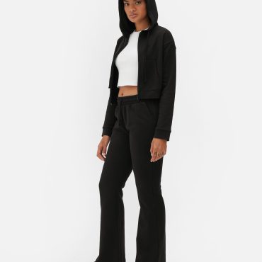 Cropped Zip Hoodie