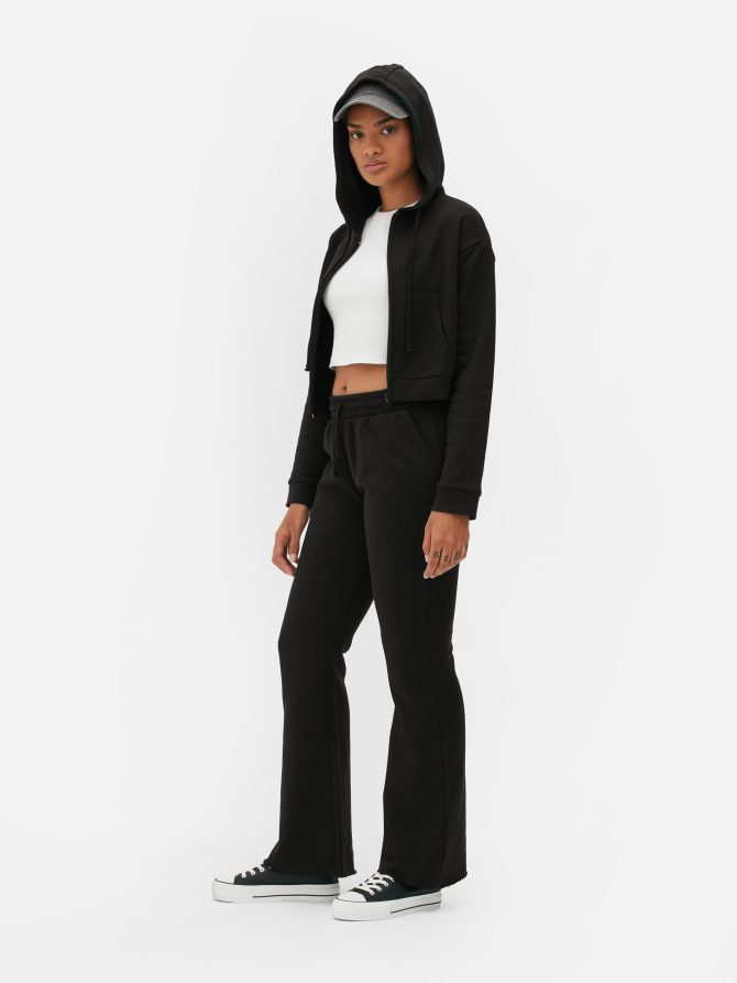 Cropped Zip Hoodie