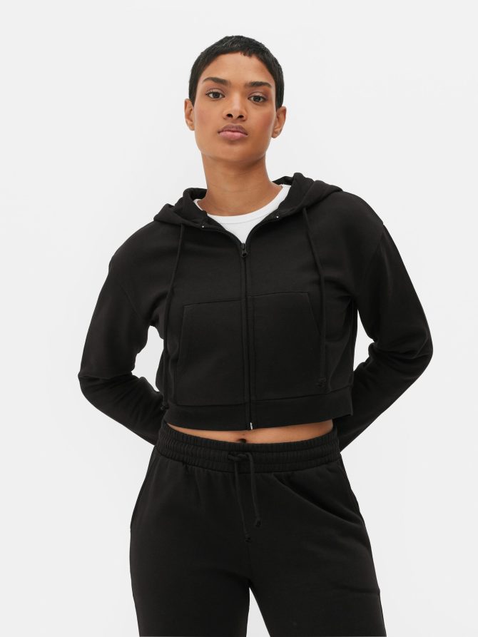Cropped Zip Hoodie - Image 2