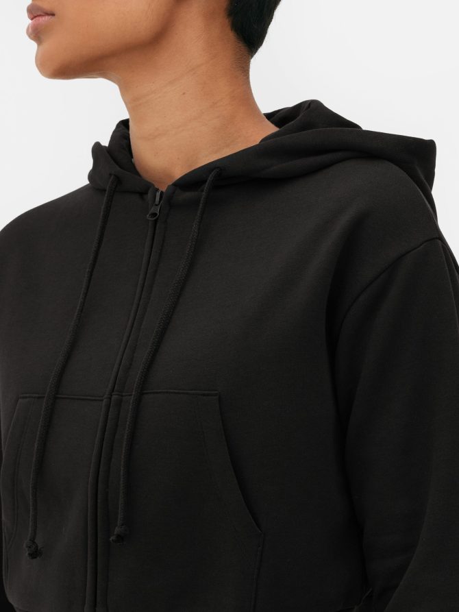 Cropped Zip Hoodie - Image 3