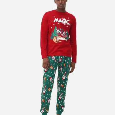 Men's Disney’s Mickey Mouse and Friends Christmas Family Pajamas
