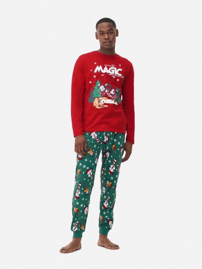 Men's Disney’s Mickey Mouse and Friends Christmas Family Pajamas