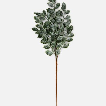 Single Stem Faux Frosted Holly