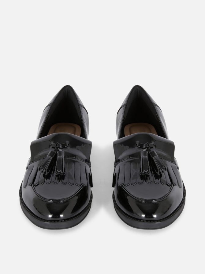 Wide Fit Patent Tassel Loafers - Image 2