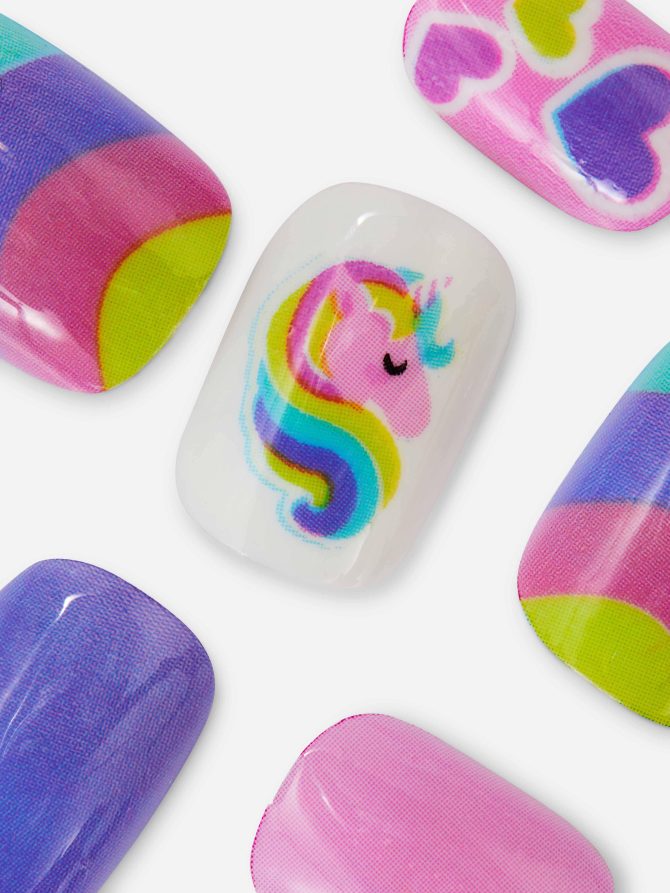 PS Mini Unicorn Press On Nails - Image 2