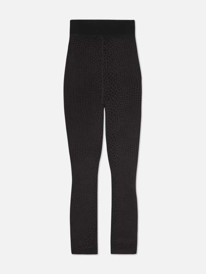 Velvet Snake Print Tights