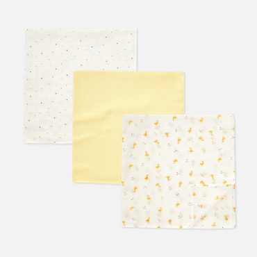 3-Pack Mixed Muslin Squares