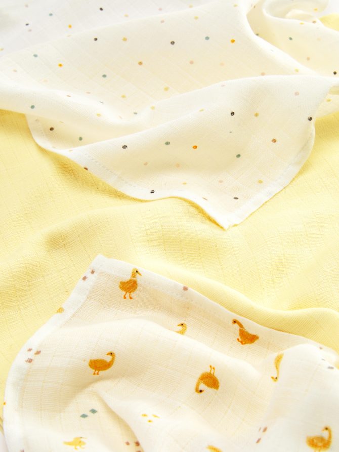 3-Pack Mixed Muslin Squares - Image 2