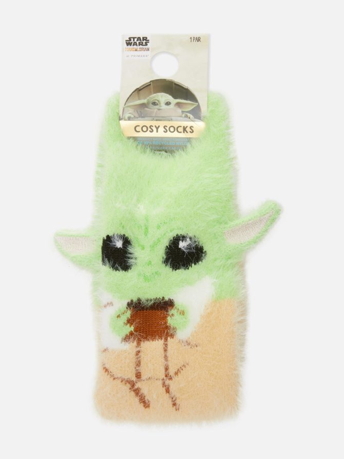 Star Wars Baby Yoda Fluffy Socks - Image 3