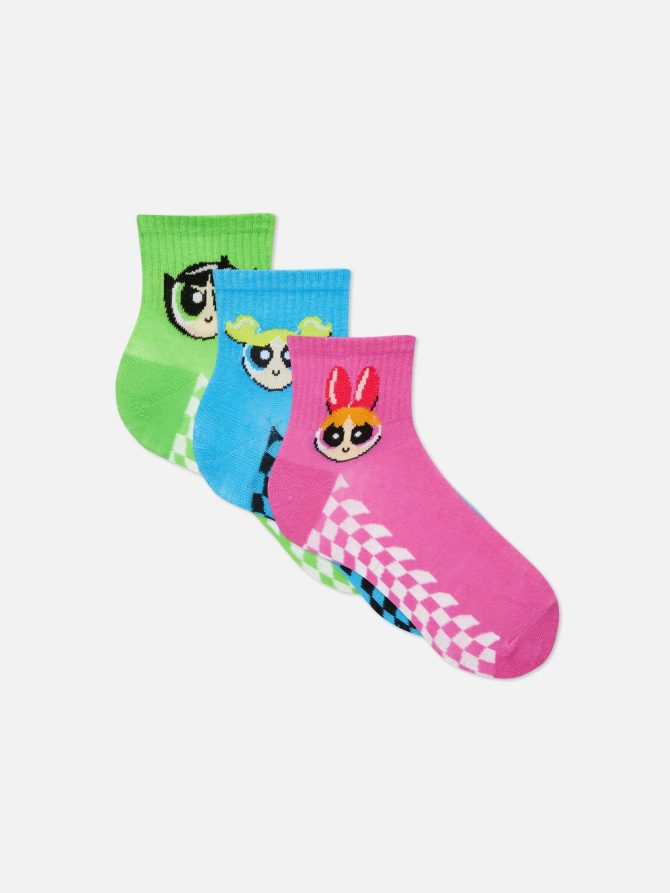 3-Pack The Powerpuff Girls Crew Socks