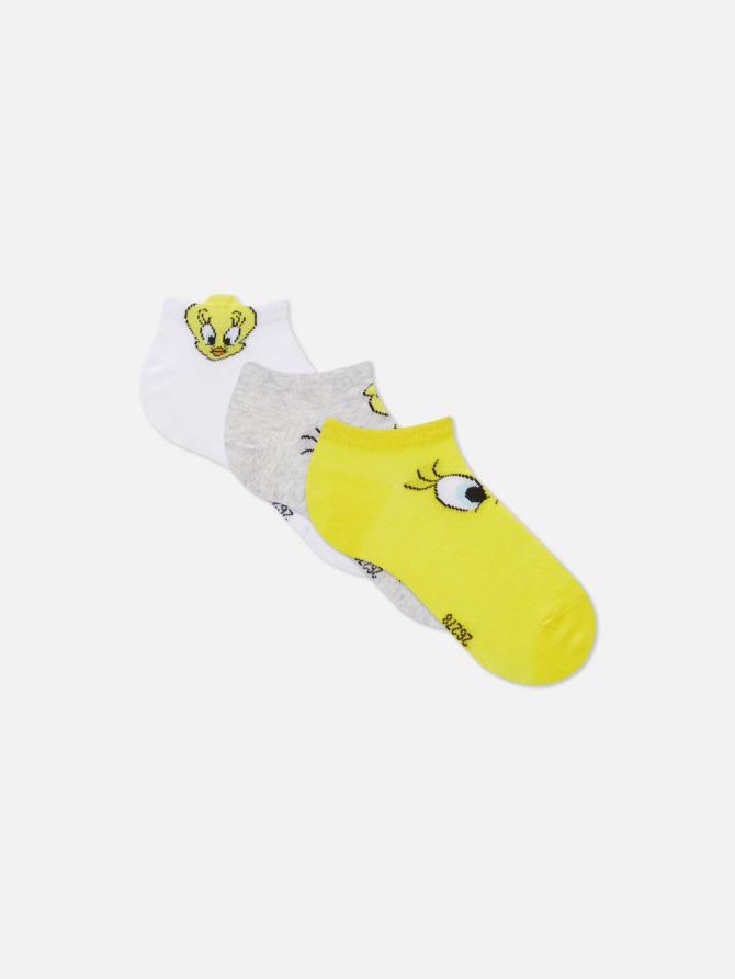 3-Pack Looney Tunes Tweety Pie Sneaker Socks