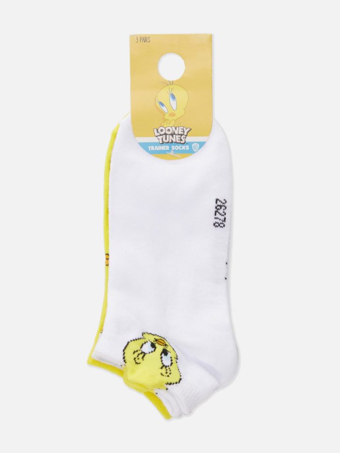 3-Pack Looney Tunes Tweety Pie Sneaker Socks - Image 3