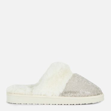 Diamanté Mule Slippers