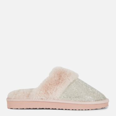 Diamanté Mule Slippers