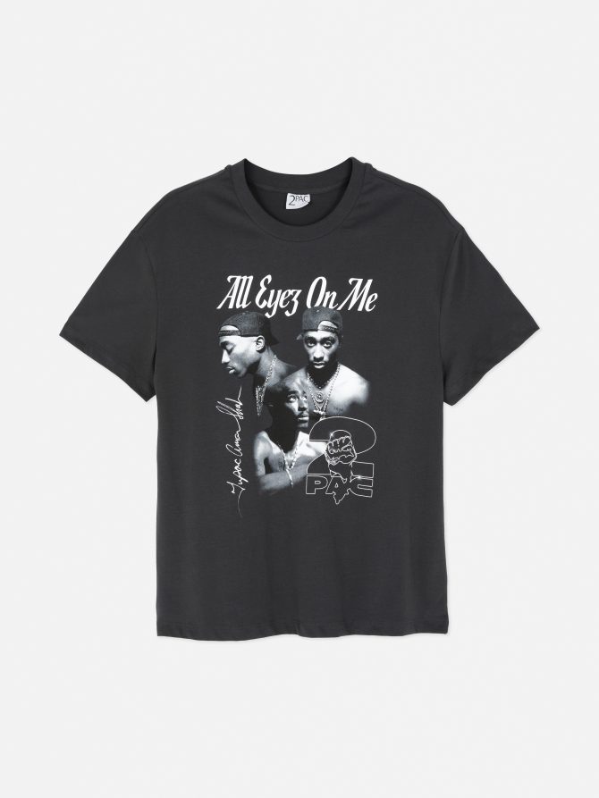 Tupac Short Sleeve Graphic T-Shirt - Image 5