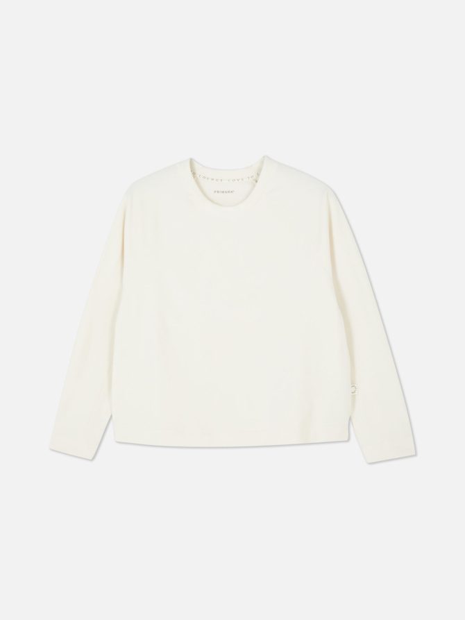 Cozy Fleece Long Sleeve Pajama Top