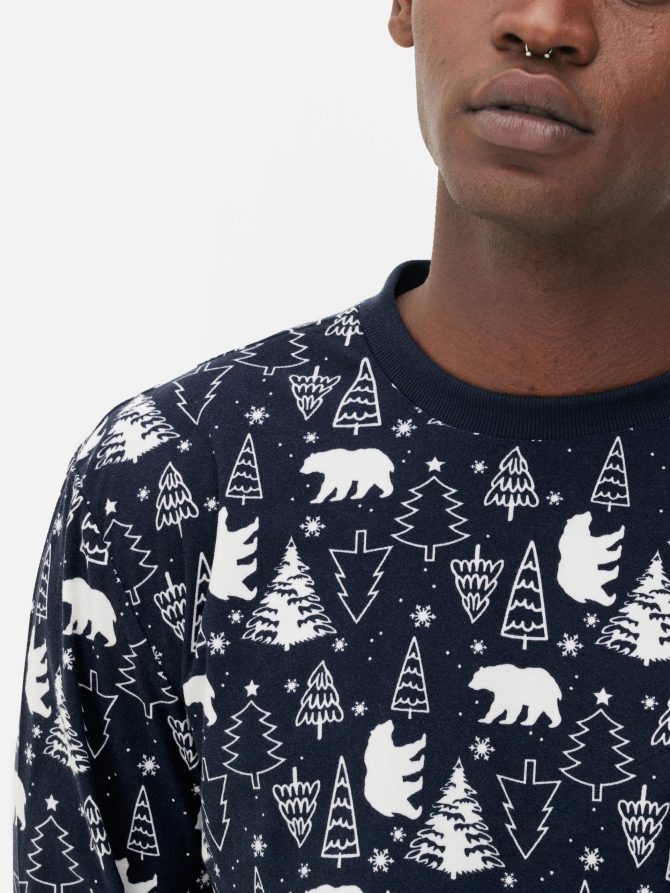 Men's Polar Bear Christmas Pajama Set - Image 3
