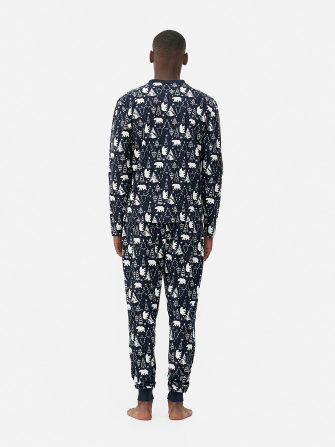 Men's Polar Bear Christmas Pajama Set - Image 4
