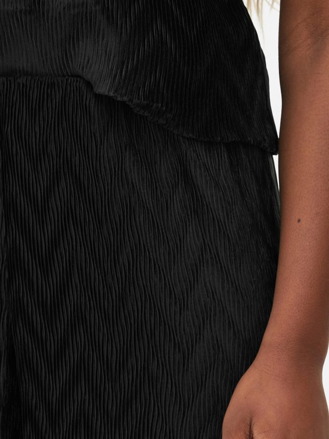 Satin Plissé Pants - Image 3