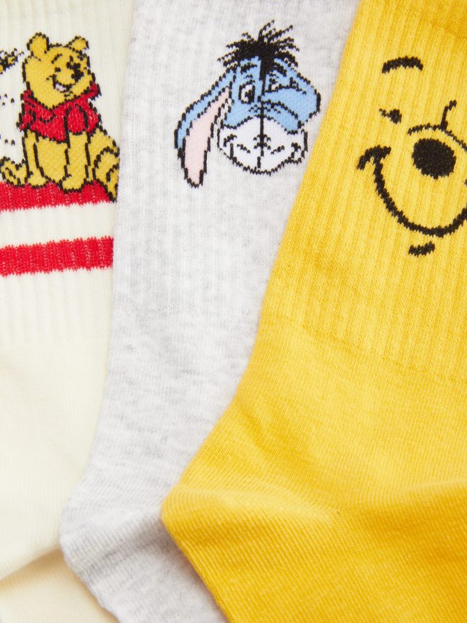 3-Pack Disney’s Winnie the Pooh Crew Socks - Image 2