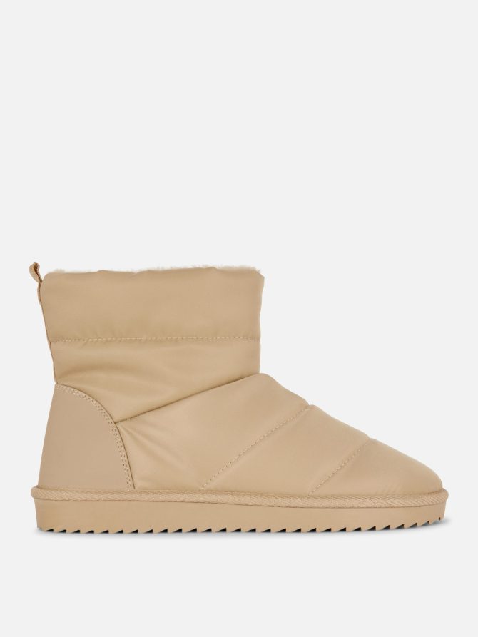 Faux Fur Lined Ankle Boots