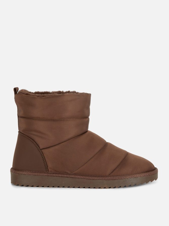 Faux Fur Lined Ankle Boots