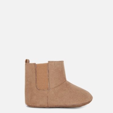 Faux Suede Chelsea Baby Booties
