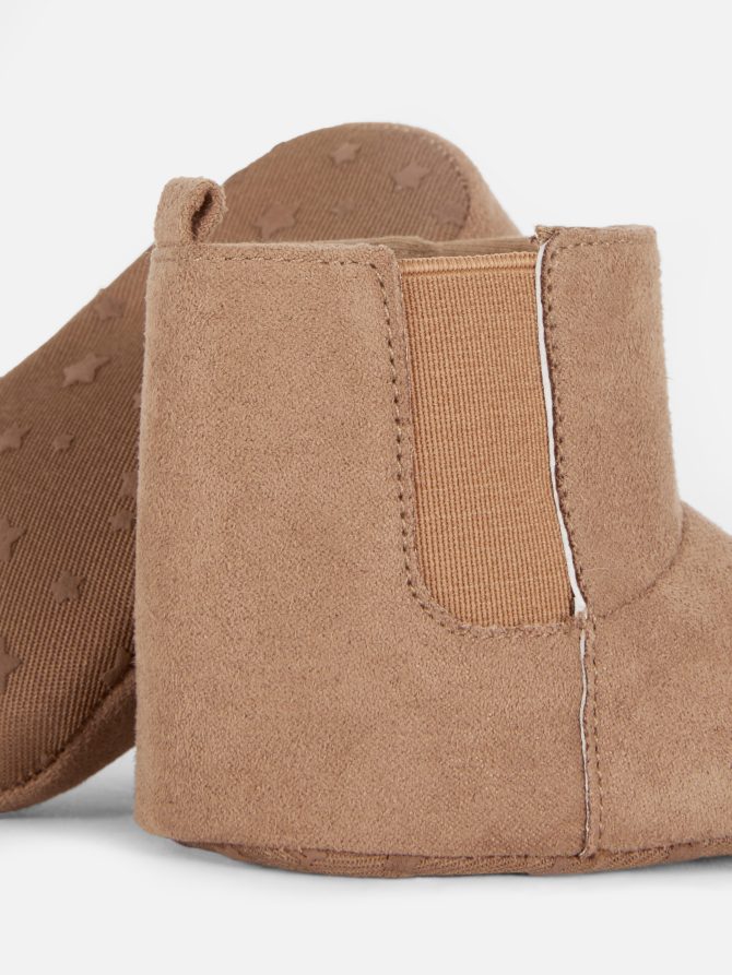 Faux Suede Chelsea Baby Booties - Image 5