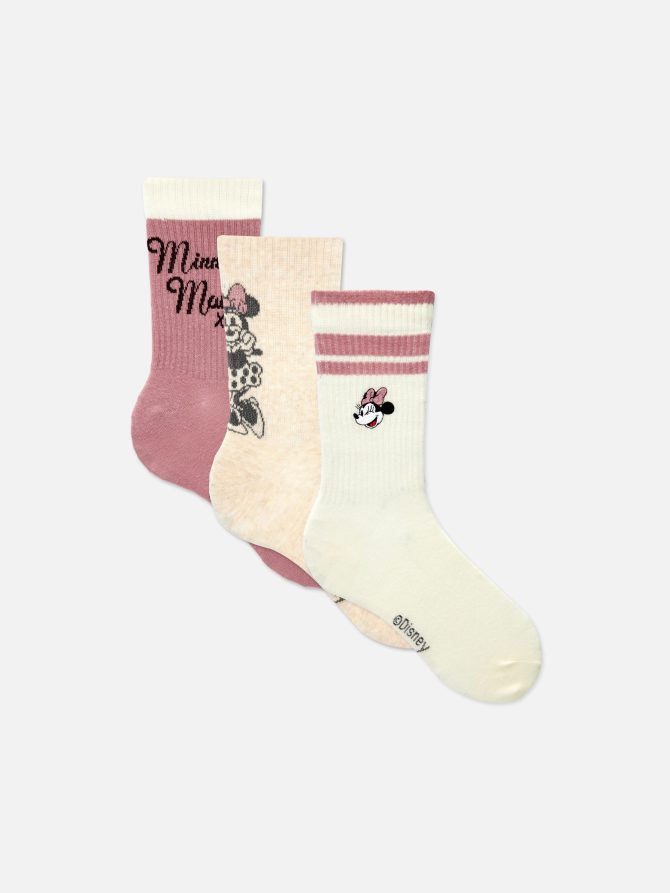 3-Pack Disney’s Minnie Mouse Crew Socks