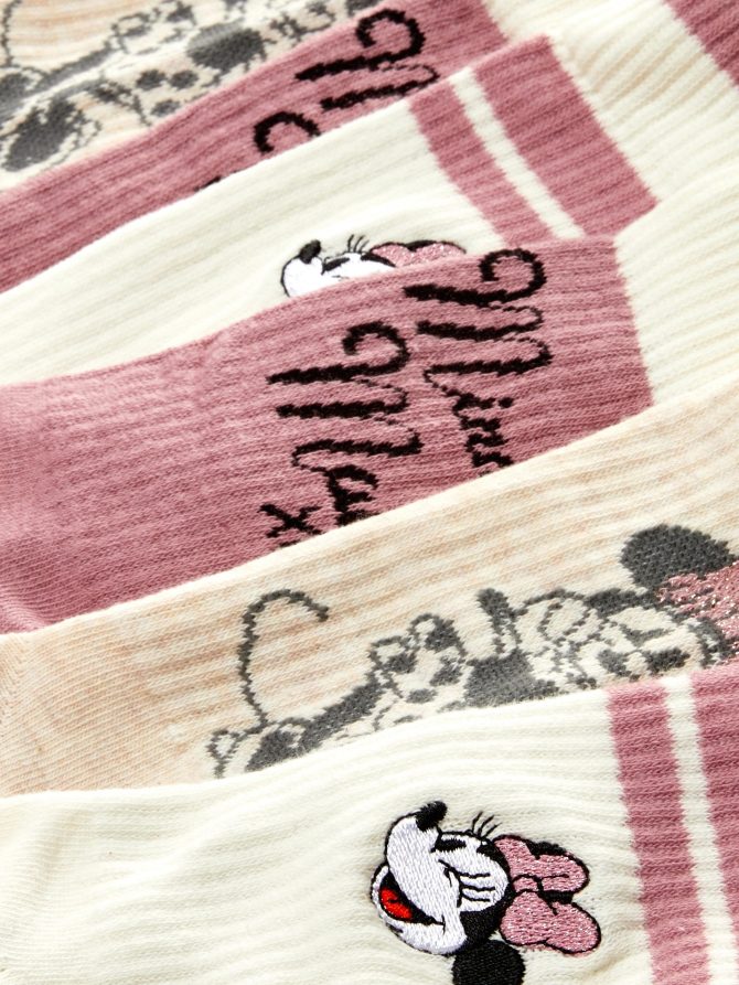 3-Pack Disney’s Minnie Mouse Crew Socks - Image 2