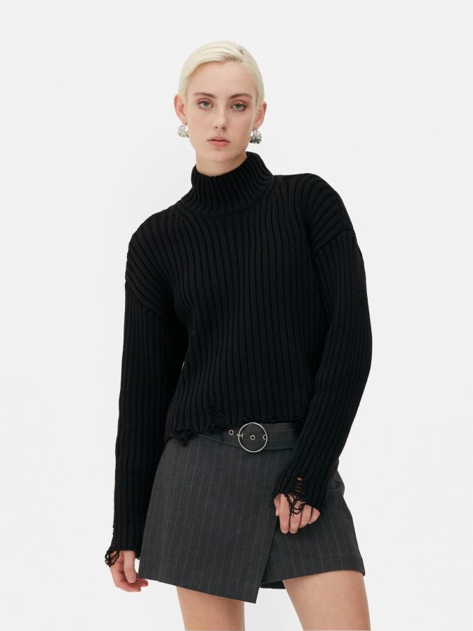 Rita Ora Nibbled Hem Sweater - Image 2