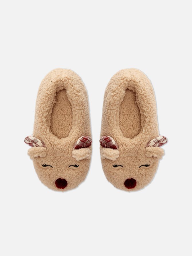 Fluffy Ballet Footie Slippers