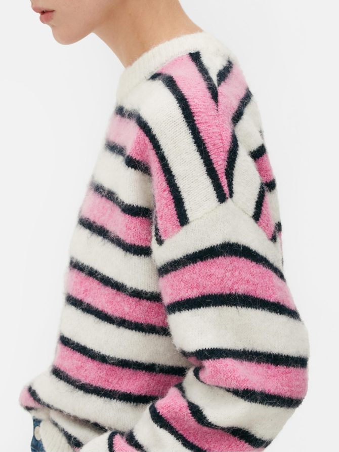 Rita Ora Brushed Striped Sweater - Image 3