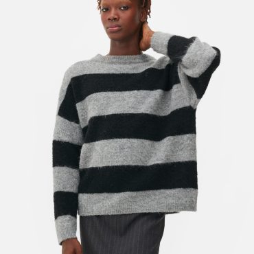Rita Ora Brushed Striped Sweater