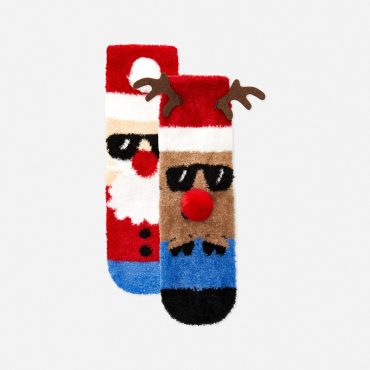 2-Pack Christmas Cozy Socks