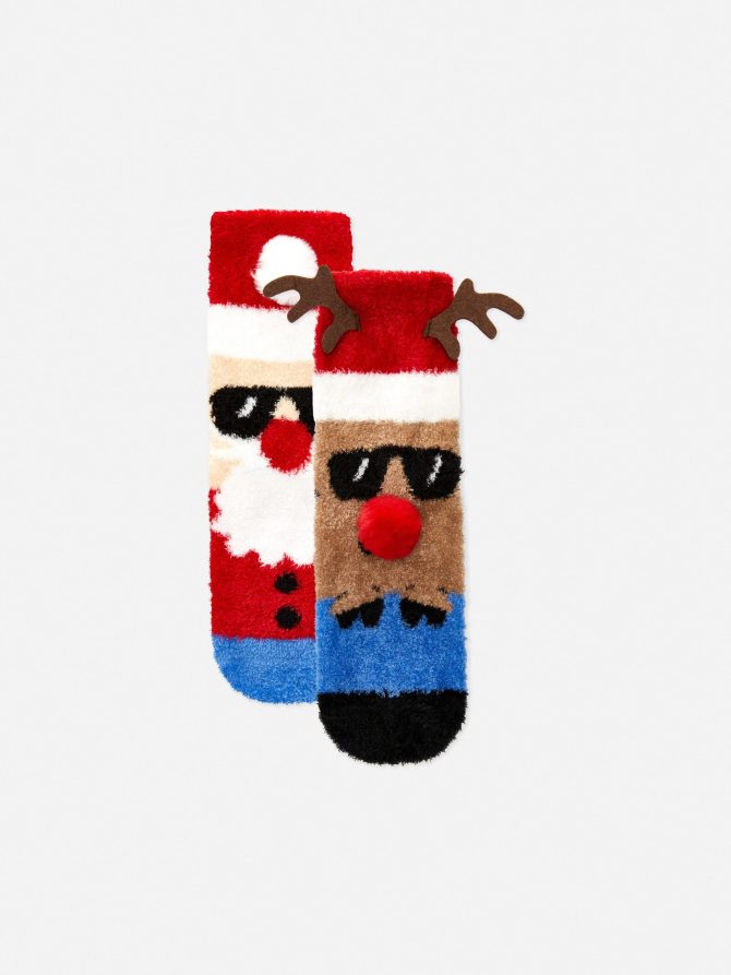2-Pack Christmas Cozy Socks