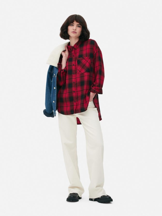 Boyfriend Check Shirt