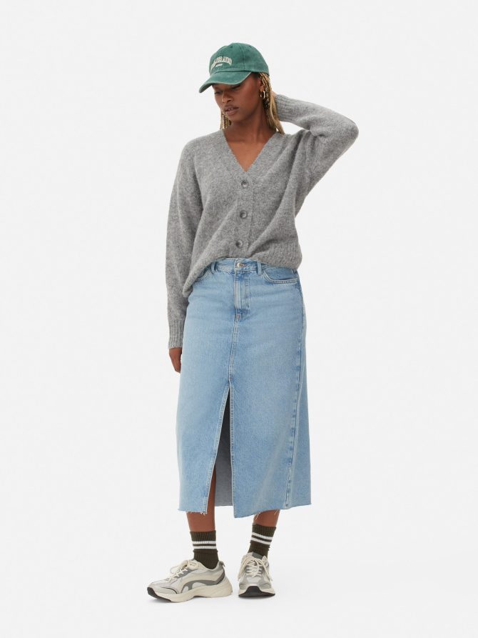 Fuzzy V-Neck Cardigan