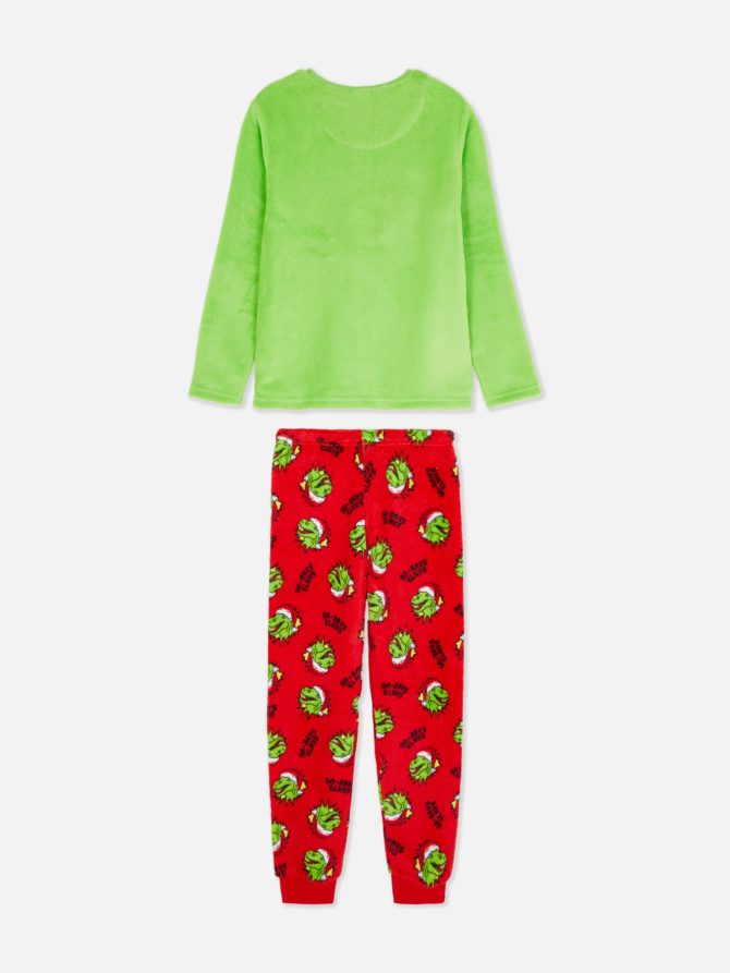 Christmas Dinosaur Fleece Pajamas - Image 2
